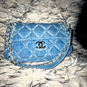 Chanel denim classic flap